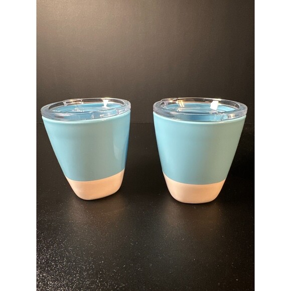 Munchkin Splash Blue Toddler Cups Set of 2 with Lids 7oz - Picture 1 of 10